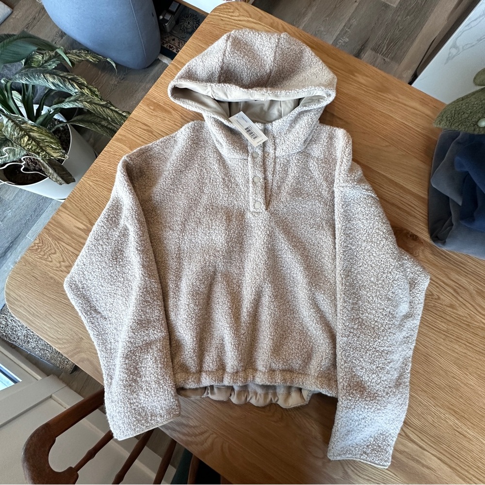 outdoor voices megafleece cropped pullover